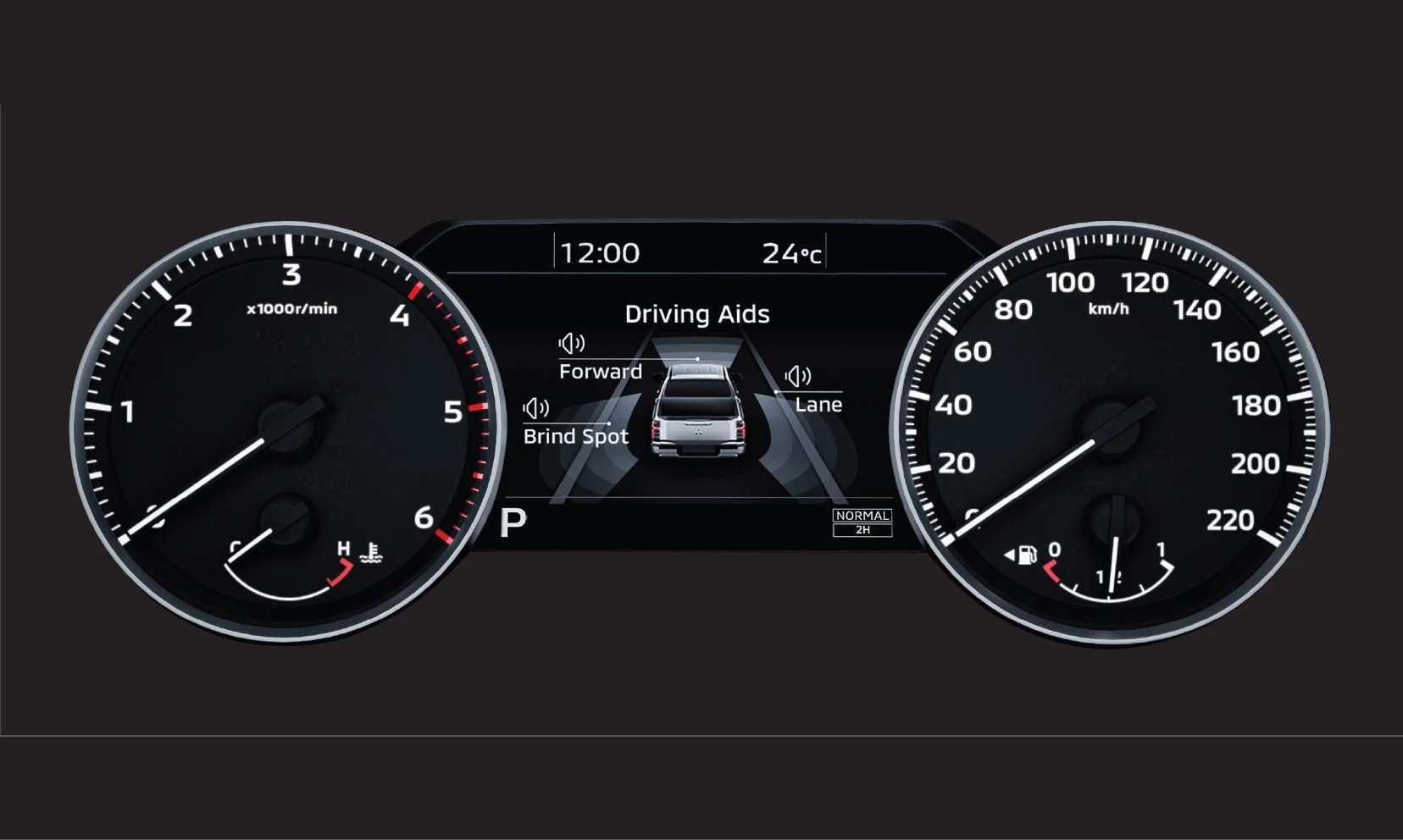 Mitsubishi All New Triton 7 Inch Color LCD Multi Information Display