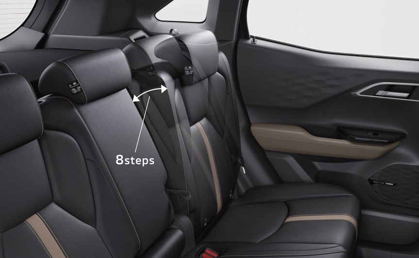 Seat Comfort with 8-Step Reclining